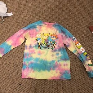Tie dye rugrats long sleeve tee shirt